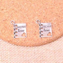 100pcs Charms book diary secret love 18*15mm Antique Making pendant fit,Vintage Tibetan Silver,DIY Handmade Jewelry