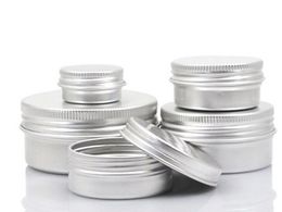 500pcs/lot 5ml 10ml 15ml 20ml 25ml 30ml 50ml 60ml 150ml Aluminium Lip Gloss Container cream jar cosmetic container