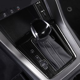 Car Styling Centre Console Gearshift Decorative Panel Sticker For Audi Q3 2019 LHD Stainless Steel Interior Accessories