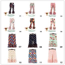 Criança do bebé crianças impressão Leggings Leggings Lace Pants Moda Infantil Meninas Calças 0-6Y Para 21 cores