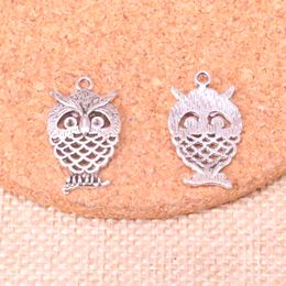 92pcs Charms hollow owl 24*15mm Antique Making pendant fit,Vintage Tibetan Silver,DIY Handmade Jewellery