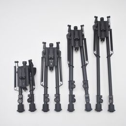 Kinds 4 6-9/9-13/13-21/13-27'' inch Smooth-Legs Pivot Tilt Bipod with Swivel-Stud Detachable Posi-Lock Level for Stability and Target Shooting Black Colour Adjustable