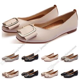 ladies flat shoe lager size 33-43 womens girl leather Nude black grey New arrivel Working wedding Party Dress shoes fifty-three