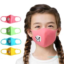 Máscaras Máscaras crianças Dustproof Ciclismo face Mouth reutilizável máscara bonito dos desenhos animados Rosto Esponja com válvula Outdoor Poluição Protevt Respirador