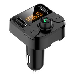 BT36B car charger FM Transmitter Hands-free Orange LED Screen Noise Elimination Function Bluetooth 5.0 MP3 Player