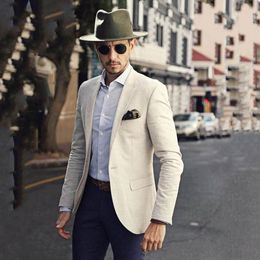 Summer Beach Men Suit Custom Made Casual Men Suits Man Blazers Business Jackets Only One Piece