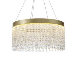 luxury crystal chandeliers modern lighting AC110V 220v cristal LED hanging living room dinning room lights