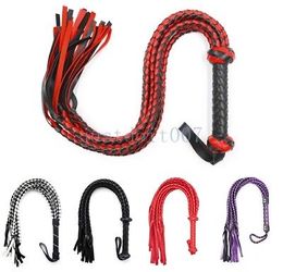 Bondage Leather Weaved Whip Riding Crop Party Flogger Queen Restraint High Quality Toy AU65