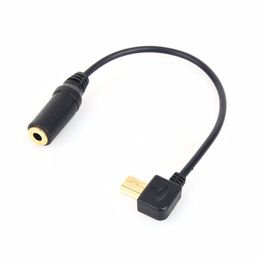 3 3+ 4 Mini USB to 3.5mm Microphone Mic Adapter Transfer Cable Wire for Sport Digital Camera 40