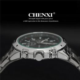 CHENXI Brand Top Original Men Watches Fashion Casual Business Male Wristwatch Stainless Steel Quartz Man Watch Relogio Masculino203q