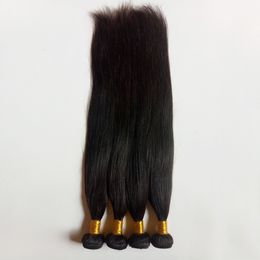peruvian hair cheap NZ - Wholesale Brazilian Peruvian Hair Weaves Cheap 3Pcs Human hair Weft High quality Black #1 #1b Unprocessed Indian European Hair Extensions