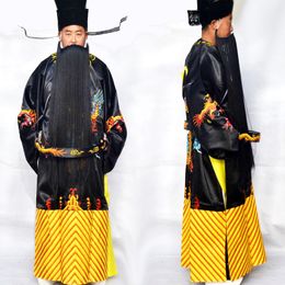 Chinese Traditional Peking Opera costume ancient minister outfit Oriental art performance wear Stage Clothing Hanfu male