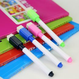 Magnetischer Whiteboard-Stift, Whiteboard-Marker, Whiteboard-Marker, Magnetstift mit Radiergummi, Büro, Schulbedarf, 4-Farben-Tinte, Boligrafo De Pizarra Magnetica