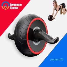 Wholesale-ABS Abdominal Roller Exercise Wheel Fitness Equipment Mute Roller For Arms Back Belly Core Trainer Body Shape Training Supplies