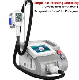 Newest Hot Sale Desktop Single Freezing Fat Removal Body Shape Slimming Machine 3 Different Size Freezing Handles For Chosing