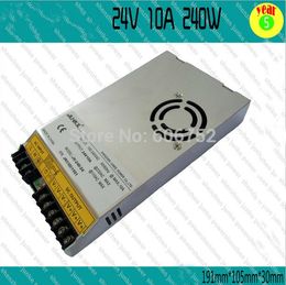 Freeshipping 2pcs 24V 10A Switching Power Supply 240W Adapter Ultra Slim 100-240V AC to 24V DC Voltage Converter CE RoHs