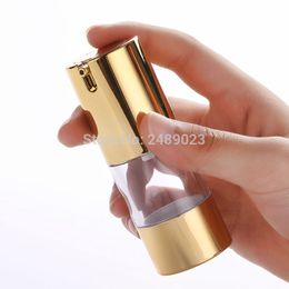 15ml 30ml 50ml Empty Refillable Airless Vacuum Pump Cream Lotion Bottle Cosmetic Containers 100pcs/lot