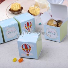 50PCS Air Balloon Favour Boxes Baby Shower Wedding Candy Boxes Travel Party Favours Holder Birthday Gift Package Sweet Boxes