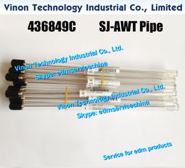 (2pcs/set) 436849C edm AWT Pipe L=285 D=2.0-1.0mm Upper for 0205851 Sodic AP,AQ325L,AQ327L,AQ537L,AQ750L,AQ900L series wire-cut edm machines