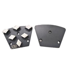 Keller Tools Trapezoid Concrete Tools Six Rhombus Segments Diamond Abrasive Disc Floor Metal Grinding Shoes for ASL Grinder 12PCS