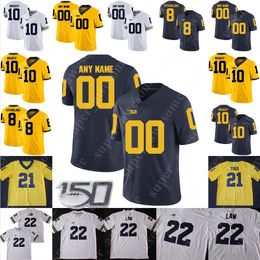 Michigan Woerines Football Jersey Jalen Mayfield Ron Johnson Donovan Jeter Ryan Hayes Carlo Kemp Chris E Benjamin St-juste Gemon Green