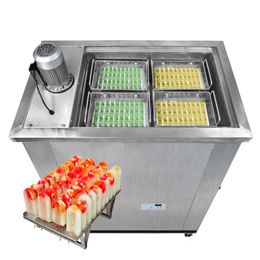 شحن مجاني إلى باب الولايات المتحدة الأمريكية 4 قوالب آلة مصاصة الجليد ، آلة صنع حلوى الجليد لولي ، آلة البوب ​​الجليد