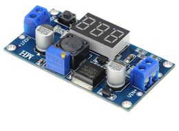 30PCS LM2596S DC-DC Adjustable regulated power supply module LM2596 Voltage regulator with digital display voltmeter freeshipping