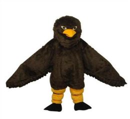 Halloween Deluxe Cute Brown Eagle Mascot Costume High Quality Cartoon hawk bird Anime theme character Christmas Carnival Party Costumes