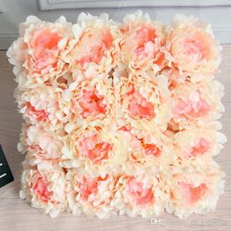 Hot 10Pcs Artificial Flowers Silk Peony Flower Heads Party Wedding Decoration Supplies Simulation Fake Flower Head Home Decorations 12cm