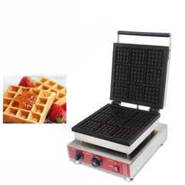 9pcs square waffle maker commercial 110v 220v electric waffle equipment café restaurant cake machine waffle making machine