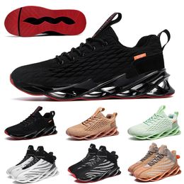 -Melhor qualidade Mens Sneakers Black White Womens tênis verde Running Shoes Camping Caminhada Andar Athletic Shoes externas