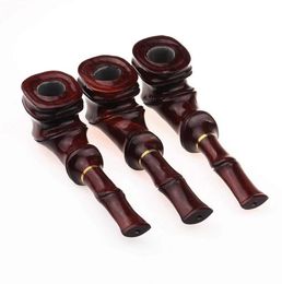 Manufacturer sells 157 mm red acid branch wood pipe carving process Mahogany pipe directly