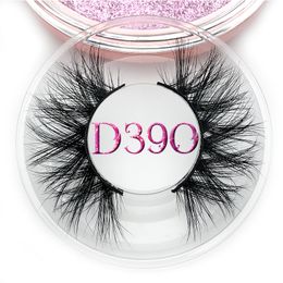 D390 Mink Eyelashes 3d Mink Lashes Thick Handmade Full Strip Lashes Cruelty Free Luxury Makeup Dramatic Lashes Extensions