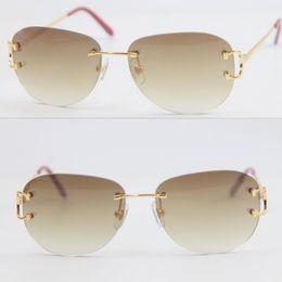 Wholesale Selling UV400 Protection 4193828 Rimless Sunglasses fashion men Woman sport glasses outdoors driving 18K gold Metal frame Eyeglasses Unisex Eyewear
