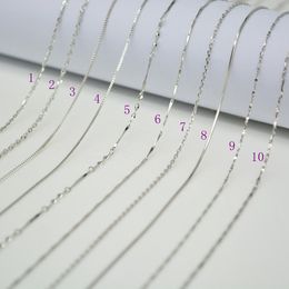 100% echte S925 Sterling Silber O Ketten Massiv Silber Halskette Koreanische Schmuck Halsband Collarbone Kette Großhandel