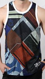 48848 Summer sleeveless sports and fitness vests men loose T shirt cotton running vest trend clothing bottom outsidse wear comfortable 50