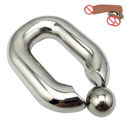 Extreme Heavy Metal Cock Rings Delay Ejaculation Stainless Steel Ball Stretcher Scrotum Bondage Device Testicle Stretcher Ball Weight