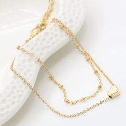 Heart Bracelets & Bangles Gold Silver Colour Metal Bracelets Statement Jewellery Wholesale Charming Double Layer Bracelets