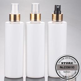 30Pcs/lot 250ML Empty Plastic Perfume white Spray Bottle fine mist PET bottles container with pump cosmetic container bottles