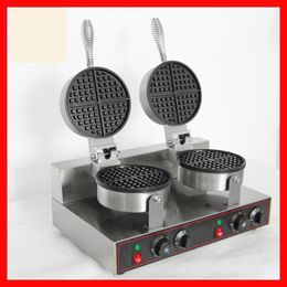 Direct Deal Low Price Commercial Stainless Steel Waffle Machine Double Heads Nonstick Waffle Maker 220V/110V