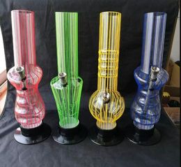 Colorful acrylic chimney sticks , Wholesale Glass bongs Oil Burner Glass Pipes Water Pipes Oil Rigs Smoking Free Shipping