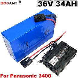 10S 36V Lithium Battery 18650 cell 36V 34Ah For Bafang 1500W Motor Electric Bicycle Battery 36V with 5A Charger Free Shipping