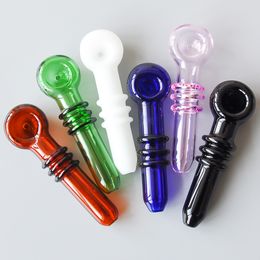 4.0iches Glass Smoking Pipe Glass Pipe Smoking Accessories for dab rig glass water pipe factory price