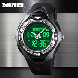 SKMEI Outdoor SportS Watch Men Digital Waterproof Watches Alarm Clock Luminous Dual Display Wristwatches relogio masculino 1539298s