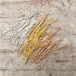 0.7*30mm 9 Shape Pins Connector Copper 9 Needles Beads Material Eye Hole DIY Jewerly Accessories