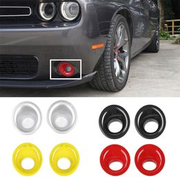 Car Front Fog Light lamp Frame ABS Decoration Cover For Dodge Challenger UP Factory Outlet Car Interior Accessories