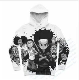 3d comic print cosplay costume loose fit black drawstring moletom com capuz