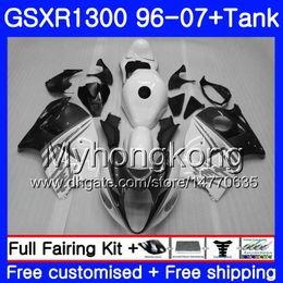 Fairing For SUZUKI Hayabusa GSX-R1300 1996 1997 1998 2007 333HM.201 White Black GSXR 1300 GSXR1300 96 97 98 99 00 01 02 03 04 05 06 07 Kit
