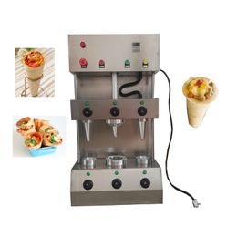 Umbrella shape Screw shape stainless steel pizza cone machine 3 working heads pizza making cone machine 3000W