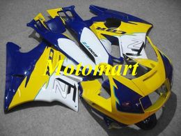 Motorcycle Fairing kit for HONDA CBR600F2 91 92 93 94 CBR 600 F2 1991 1994 ABS Yellow blue white Fairings set+gifts HF06